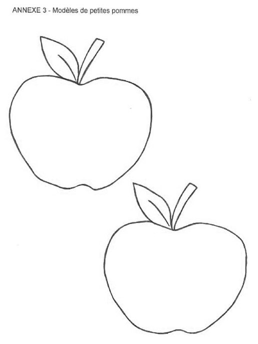 Mod&egrave;les de petites pommes