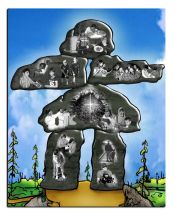 Inukshuk &ndash; Complet &ndash; Couleurs