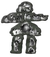 Inukshuk &ndash; Complet &ndash; Gris
