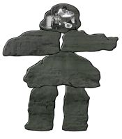Inukshuk &ndash; T�te &ndash; Gris