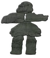Inukshuk &ndash; Vide &ndash; Gris