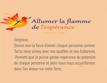 Pri&egrave;re - L'esp&eacute;rance pour le monde