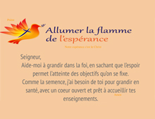 Pri&egrave;re - Notre esp&eacute;rance c'est le Christ