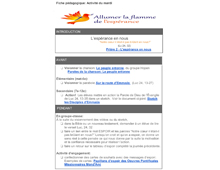 Fiche p&eacute;dagogique