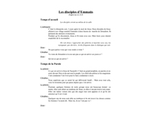 Sketch - Les Disciples d'Emma&uuml;s &nbsp; Luc 23, 13-35