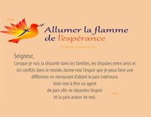 Pri&egrave;re - L'esp&eacute;rance au milieu de nous