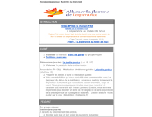 Fiche p&eacute;dagogique