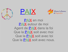 Paroles de la chanson Paix