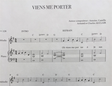 Partitions - Viens me porter