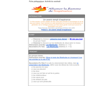 Fiche p&eacute;dagogique